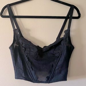 Floral Glow Lace Bustier